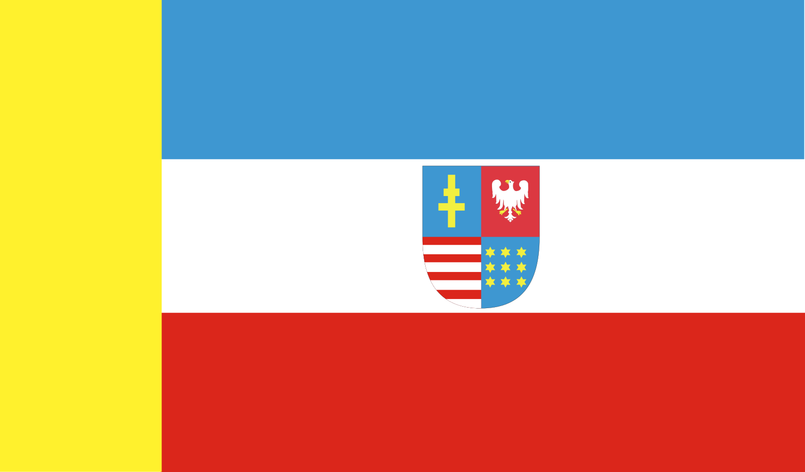 Svatokřížská vlajka | vlajka, prapor, symbol, vlaječka, obrázek | Polská vojvodství |  1600x939 px