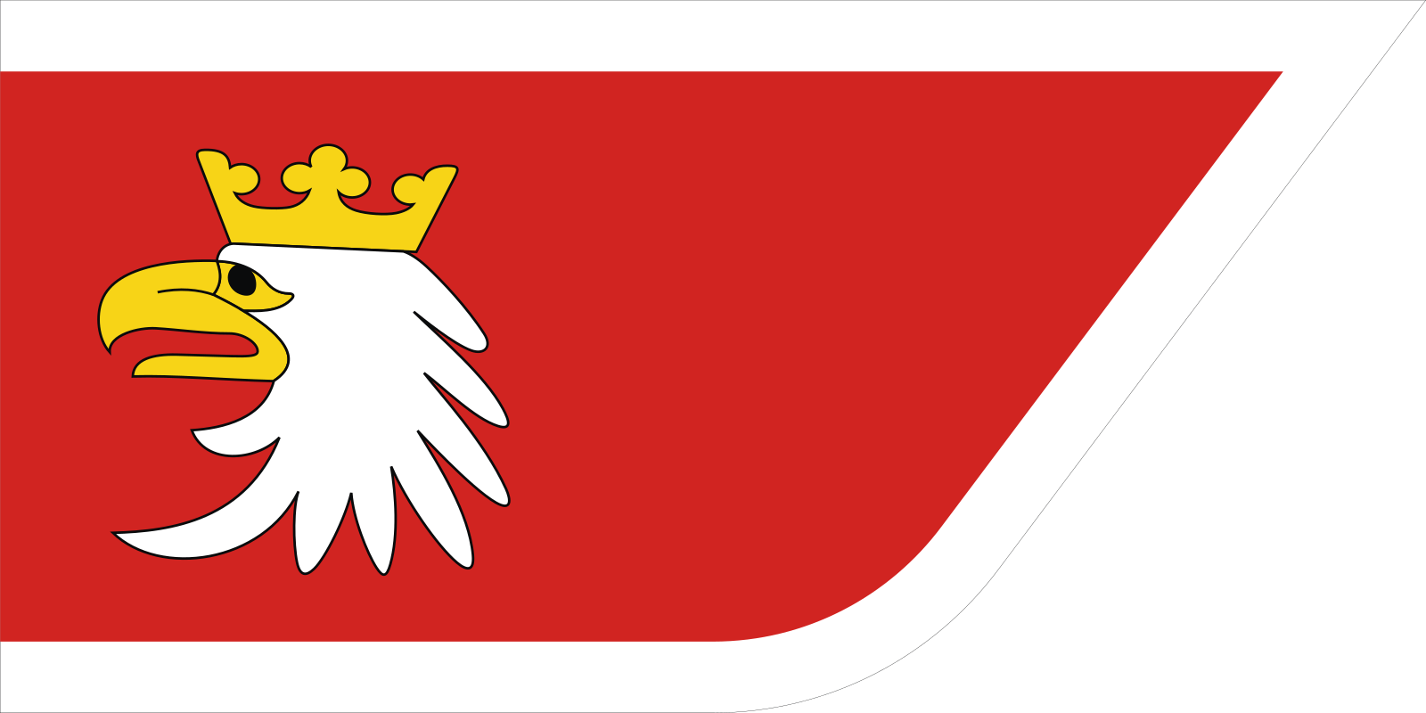 Vlajka Varmijsko-mazurského vojvodství | vlajka, prapor, symbol, vlaječka, obrázek | Polská vojvodství |  1600x800 px