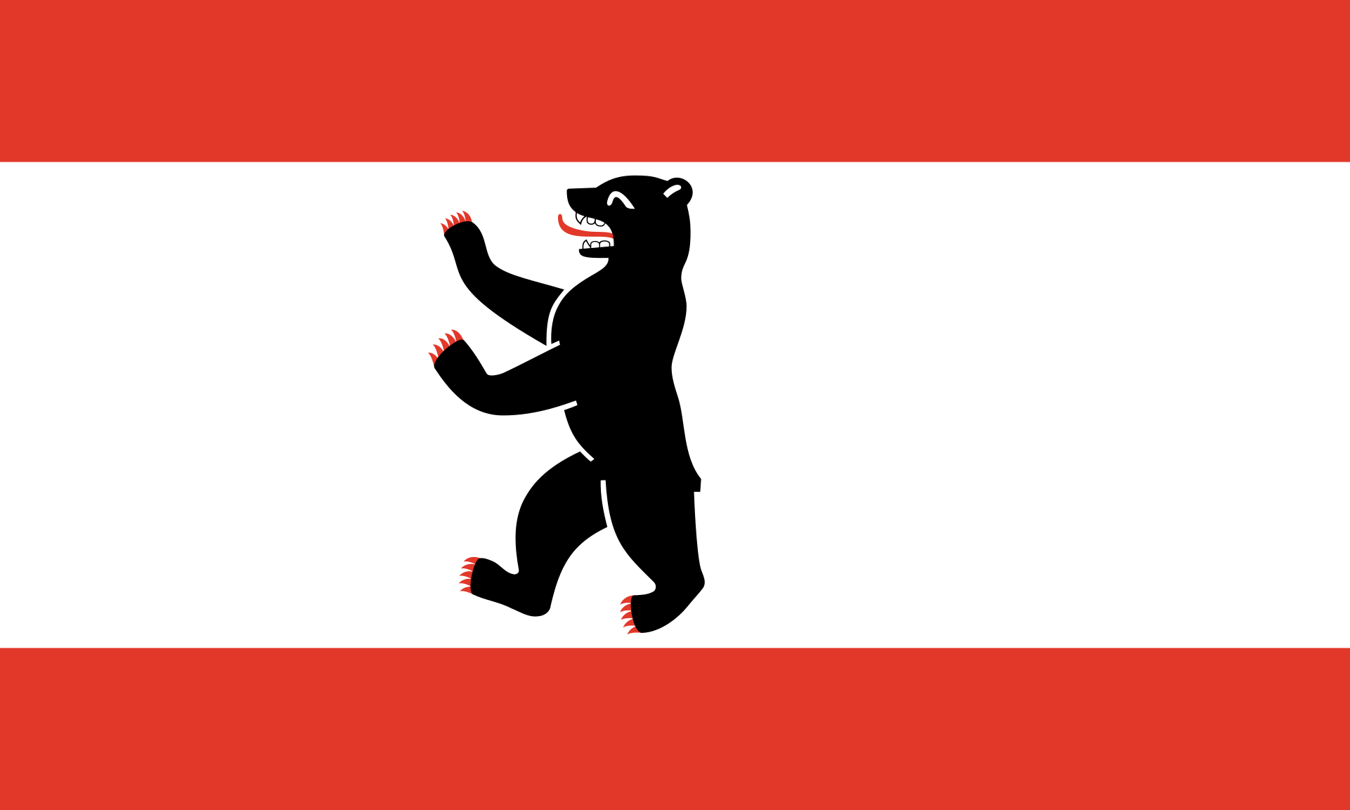 Berlínská vlajka | vlajka, prapor, symbol, vlaječka, obrázek | Země Německa |  1921x1153 px