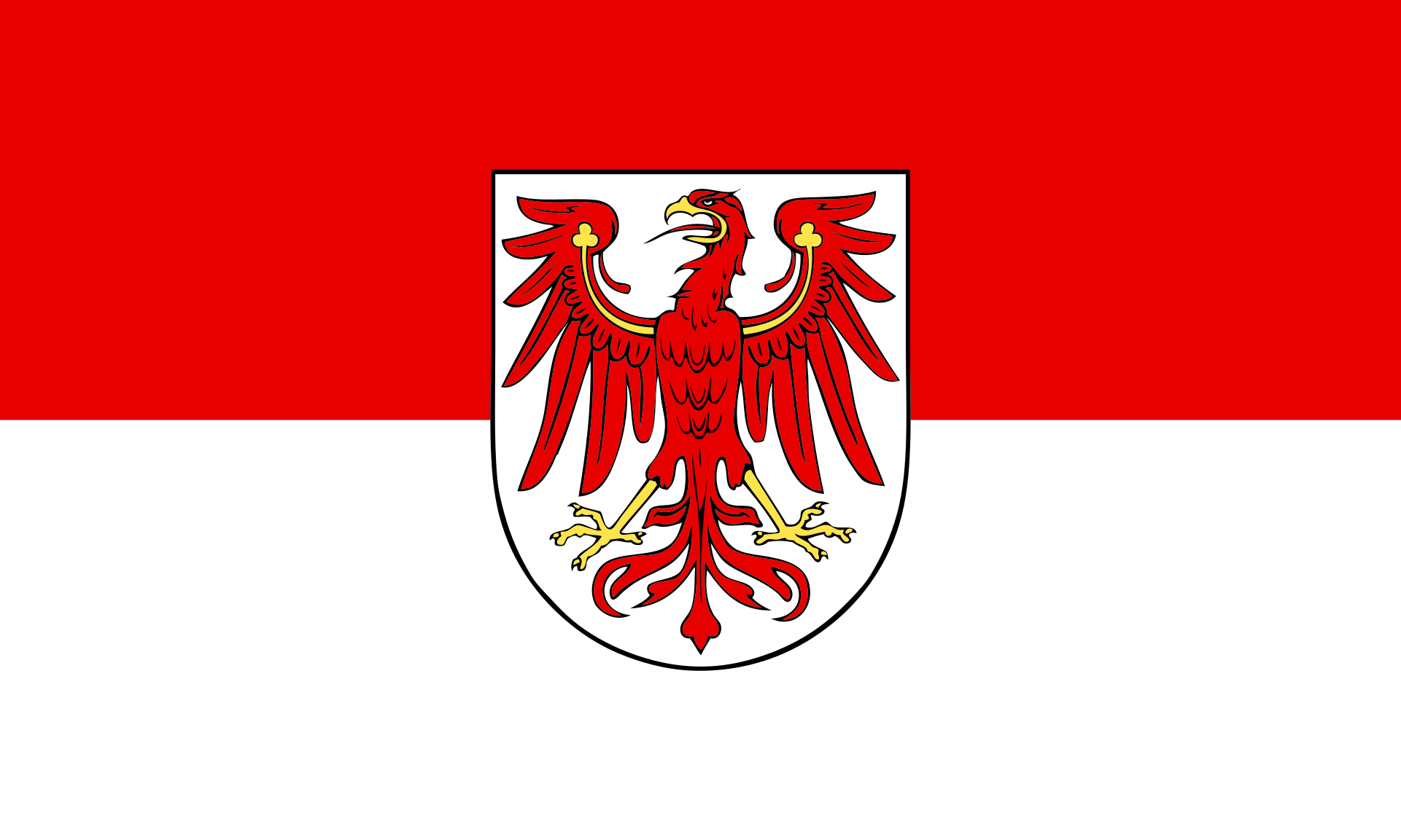Braniborská vlajka | vlajka, prapor, symbol, vlaječka, obrázek | Země Německa |  1921x1153 px