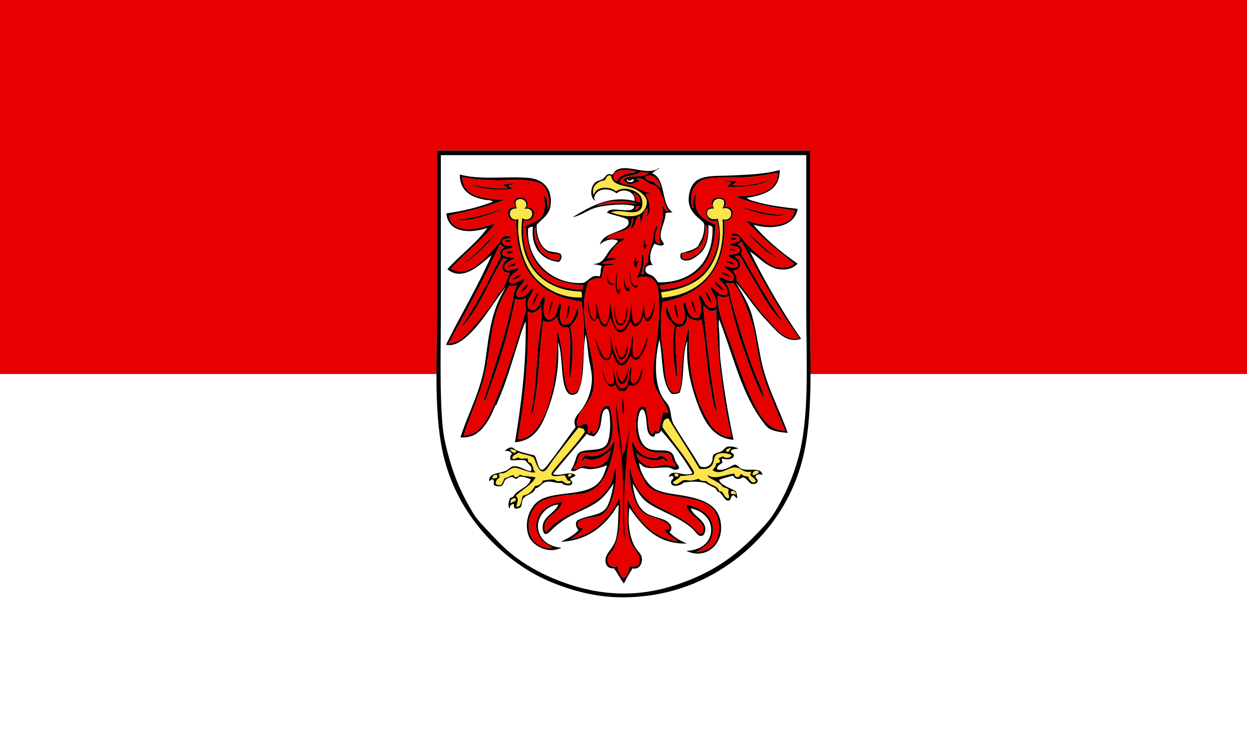 Braniborská vlajka | vlajka, prapor, symbol, vlaječka, obrázek | Země Německa |  2560x1536 px