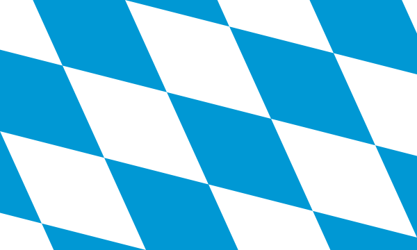Bavorská vlajka | vlajka, symbol, prapor, vlaječka, obrázek | Bavorsko | Země Německa
