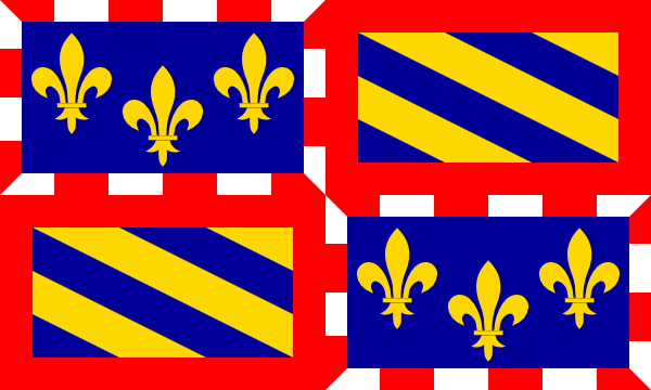 Burgundská vlajka | vlajka, symbol, prapor, vlaječka, obrázek | Burgundsko | Regiony Francie