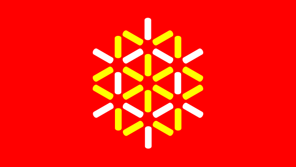 Vlajka Languedoc-Roussillon | vlajka, symbol, prapor, vlaječka, obrázek | Languedoc-Roussillon | Regiony Francie