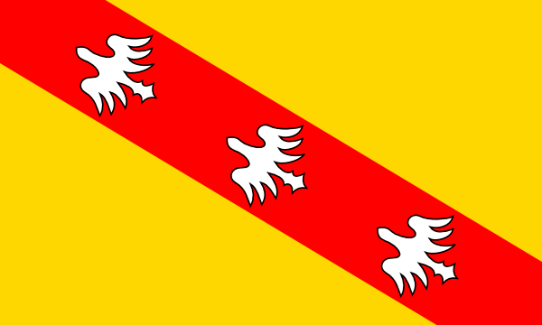 Lotrinská vlajka | vlajka, symbol, prapor, vlaječka, obrázek | Lotrinsko | Regiony Francie