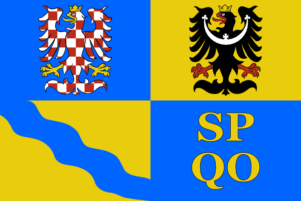 Vlajka olomouckého kraje | vlajka, symbol, prapor, vlaječka, obrázek | Olomoucký kraj | Kraje ČR