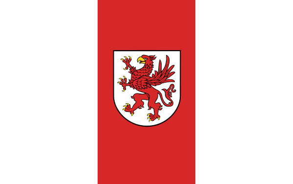 Vlajka západopomořanského vojvodství | vlajka, symbol, prapor, vlaječka, obrázek | Západopomořanské vojvodství | Polská vojvodství
